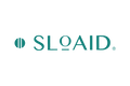 SLOAID skincare brand logo featuring the signature pause symbol and minimalist typography representing slow skincare and skin longevity